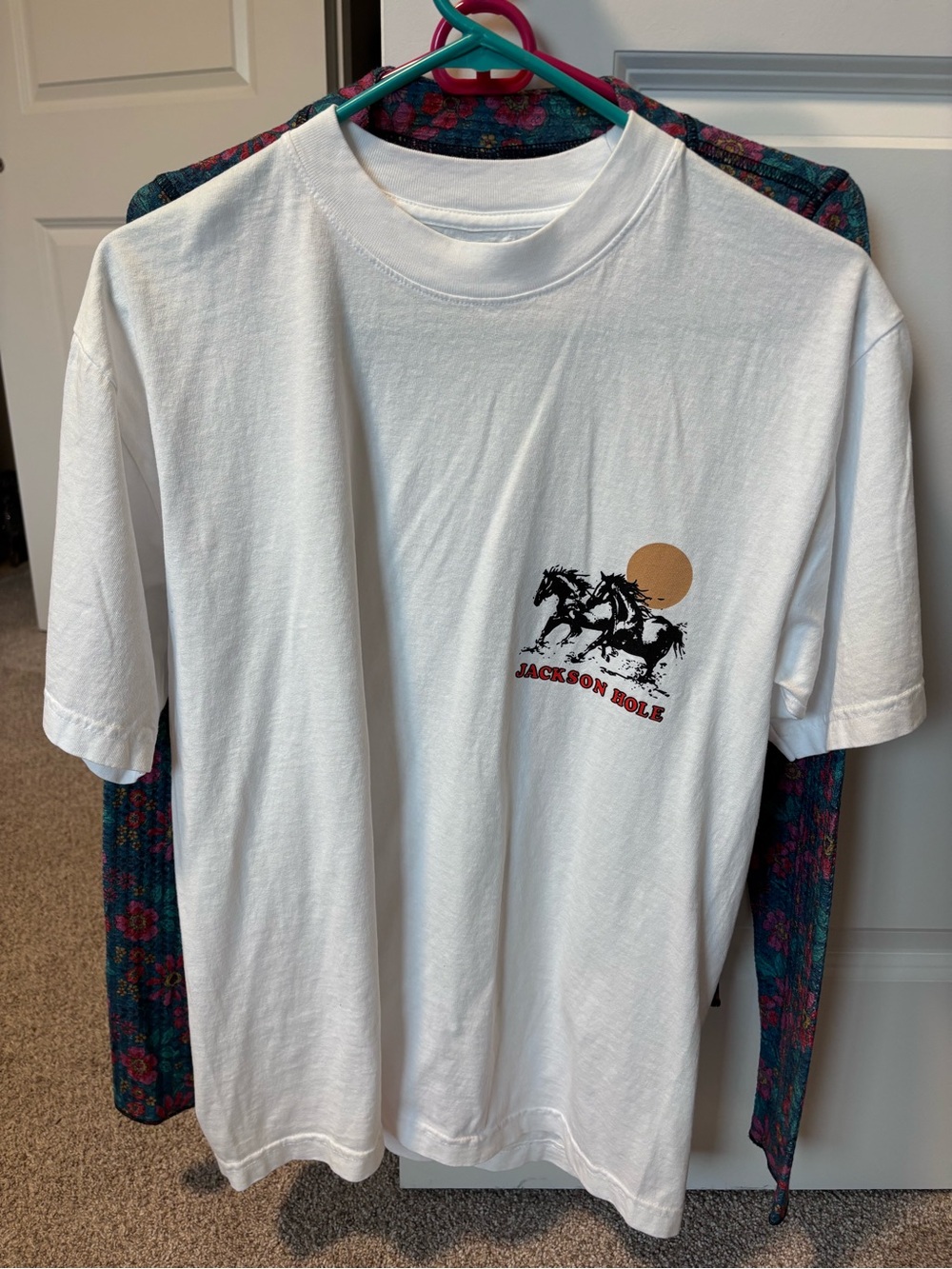 Jackson Hole White Short Sleeve Graphic Tee